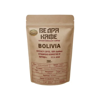 Ведра Специално Кафе на Зърна Bolivia 87.75 S.C.A.