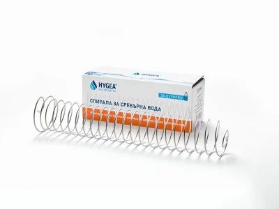 Сребърна спирала за бутилки Hygea Silver Water